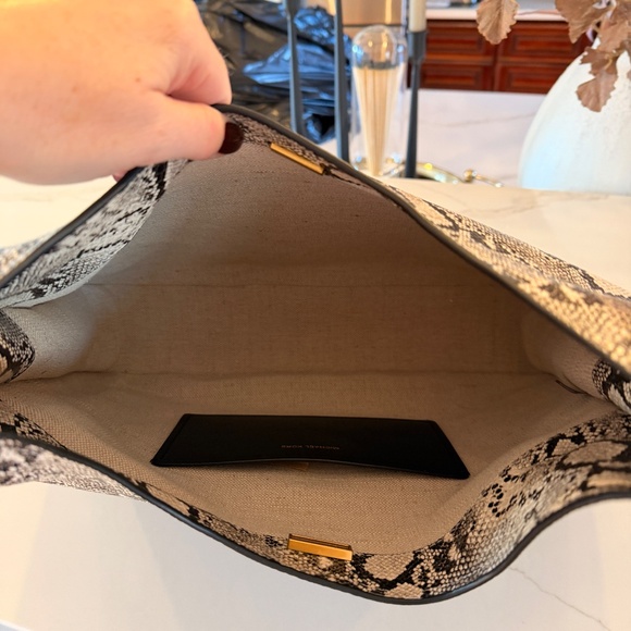 MICHAEL MICHAEL KORS Nolita Large Snake Embossed Leather Hobo Shoulder Bag